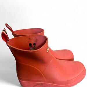 pink hunter short chelsea rain boots